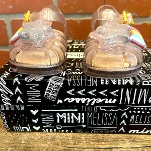 Mini Melissa rainbow jellies size 5 with box